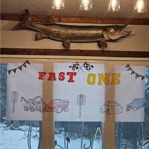 Fast One Birthday Banner